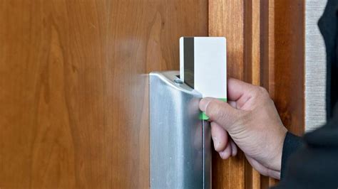 magnetic stripe door lock.